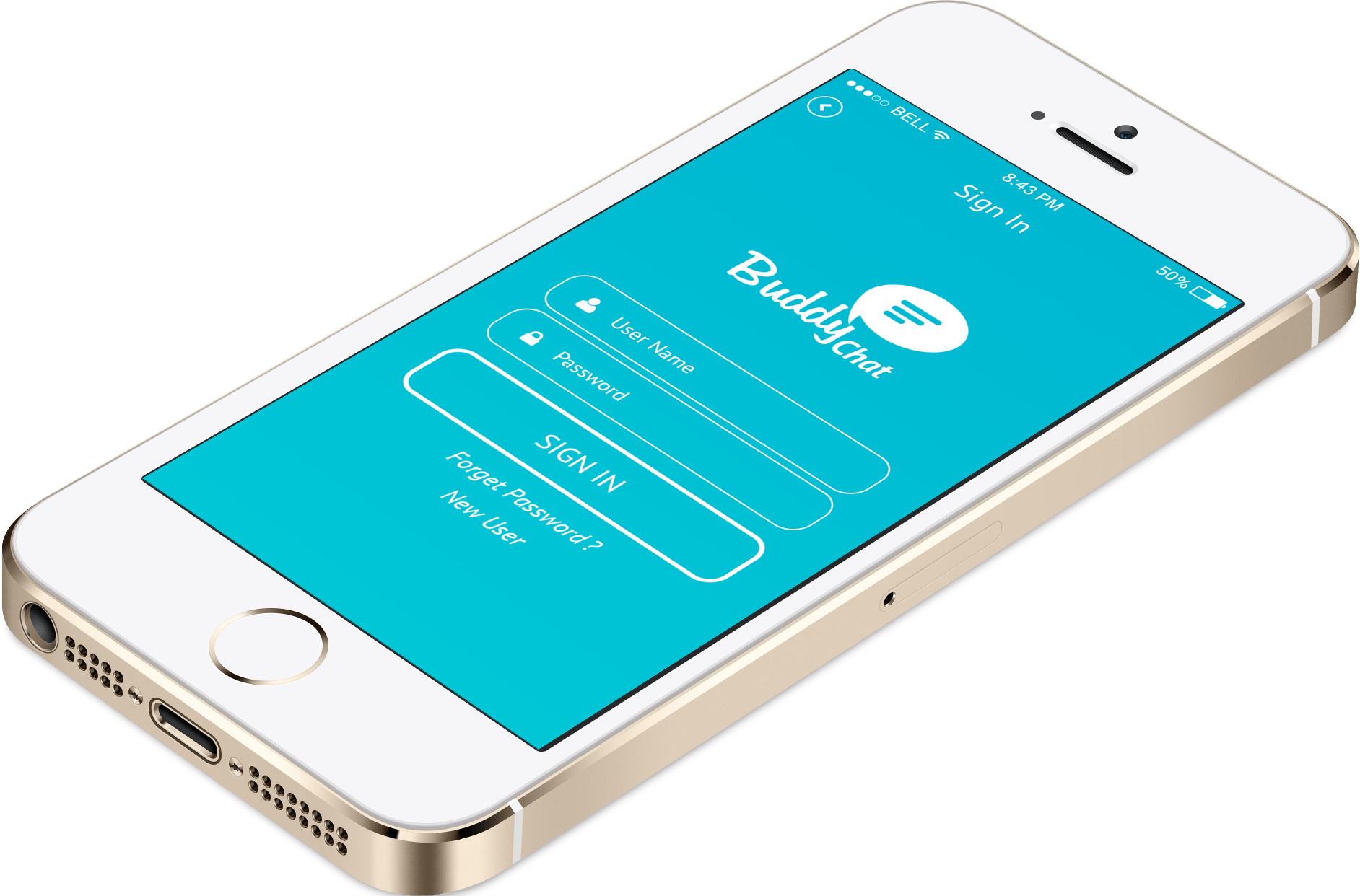 Buddychat App Design Buddychat App Design - Mobile Phone (1884x1242)