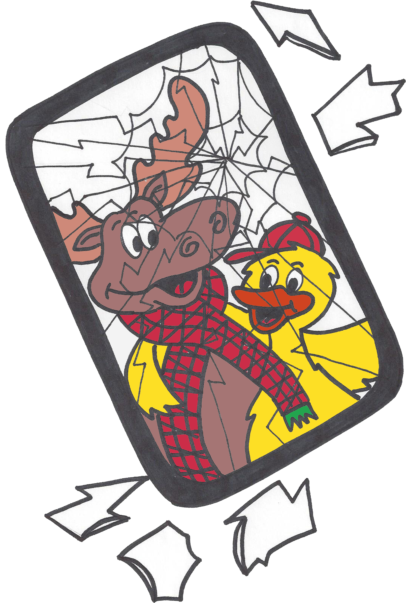 Maury & Mikey Broken Phone - Children's Literature (1642x2426)