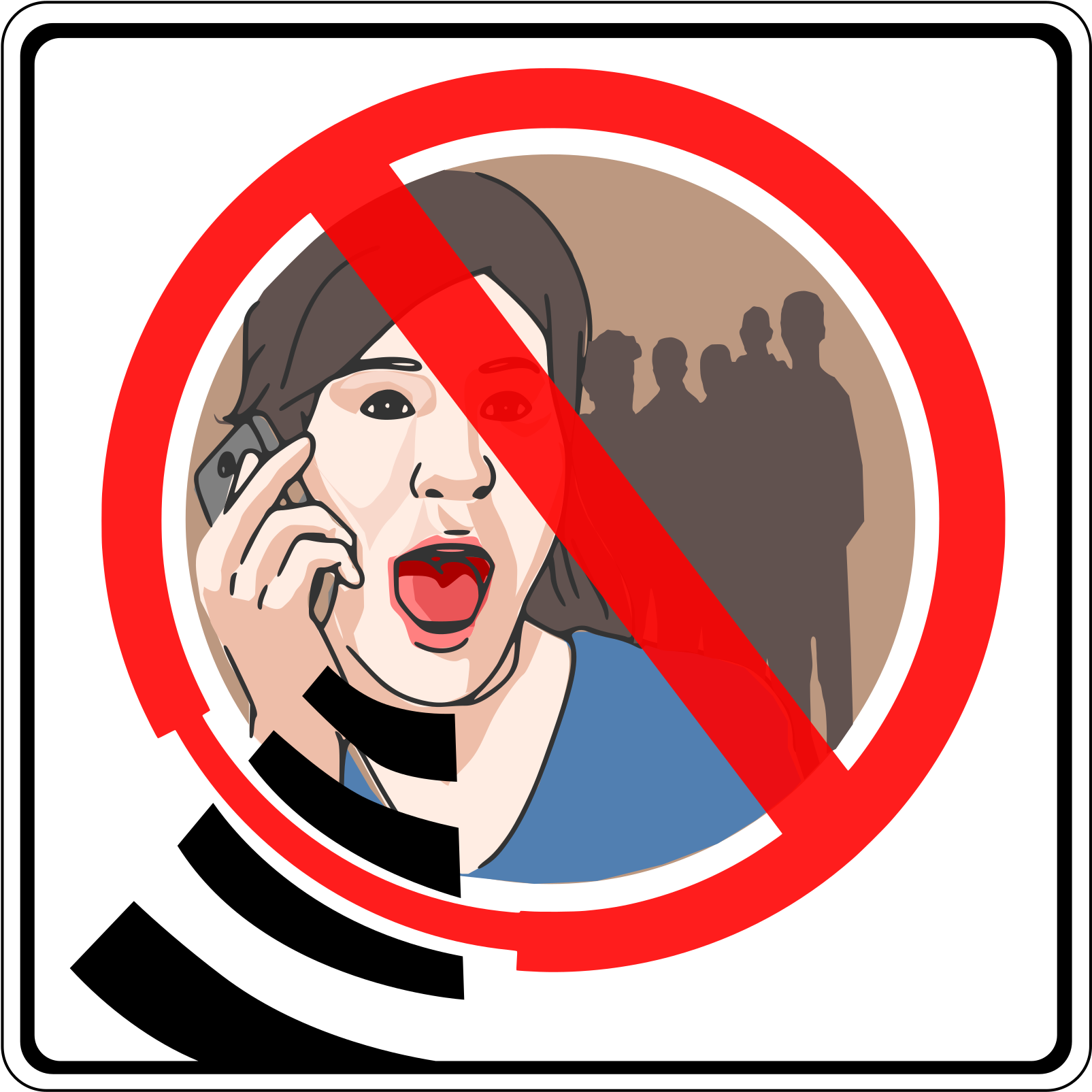 Clipart - No Gsm Sign (1697x2400)