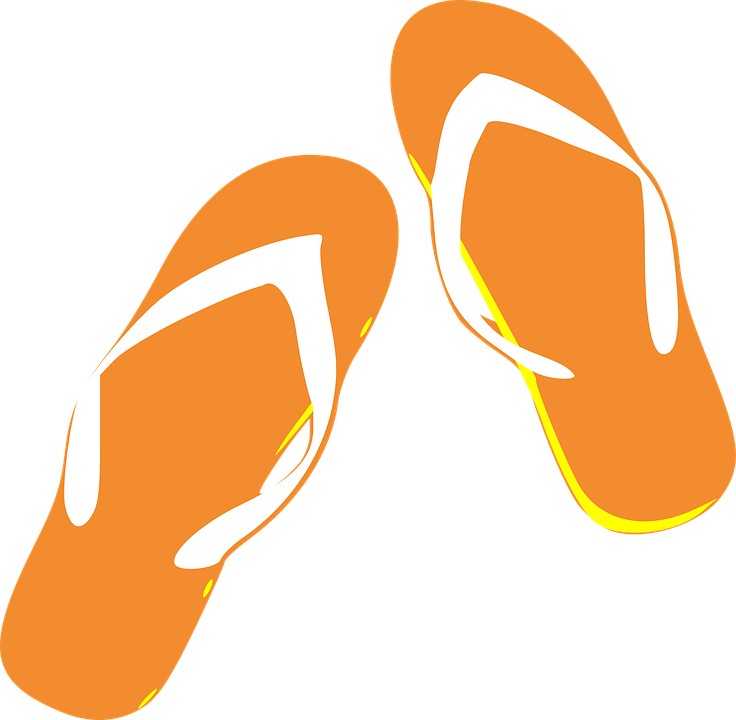 Flip Flops Cartoon (736x720)
