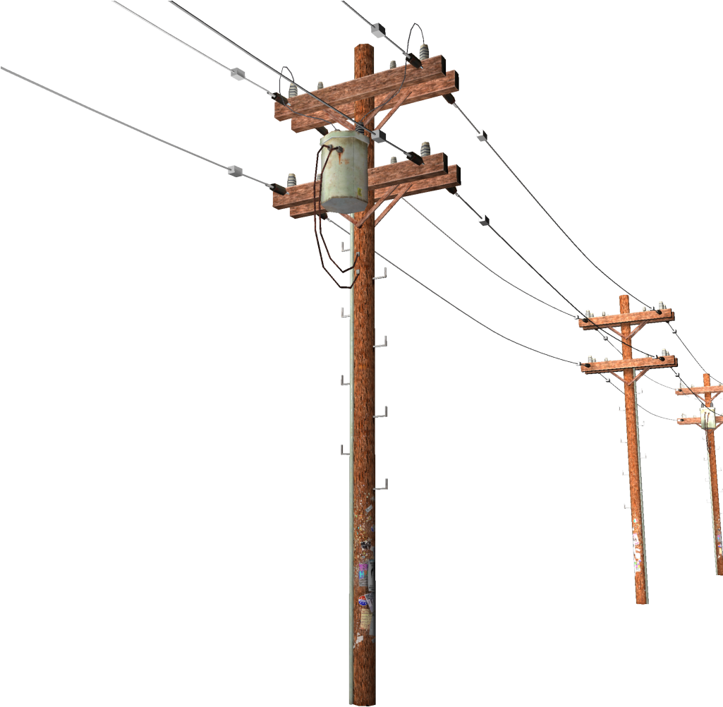 Power - Clipart Telephone Pole (1024x1024)