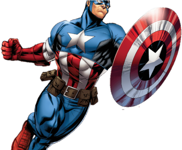 Captain America Clipart Transparent Background - Avengers Assemble Iron Man Comic (640x480)