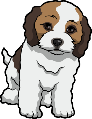 Welcome To - Cockapoo Dog Clipart (309x400)