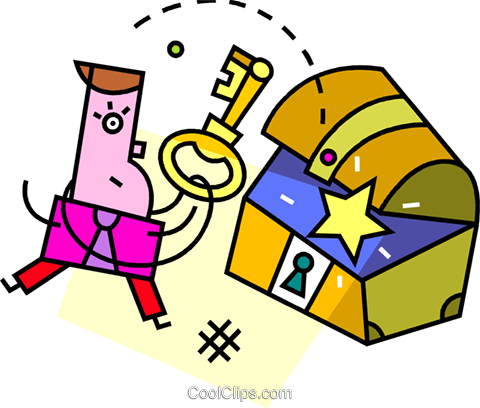 Treasure Chests Royalty Free Vector Clip Art Illustration - Treasure Chests Royalty Free Vector Clip Art Illustration (480x408)