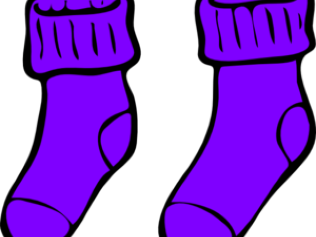 Socks Clipart Same Sock - Cartoon Socks Transparent Background (640x480)