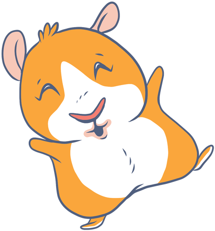 Lazy Png - Cartoon Guinea Pigs Vector (512x512)