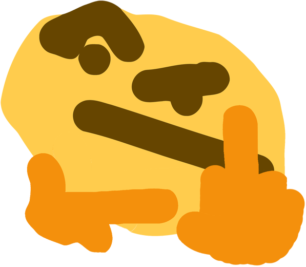 Thonk Emoji Pictures Transparent Background - Pepe Emoji For Discord (600x531)