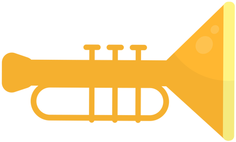 Flat Png Svg Vector - Trumpet (512x512)