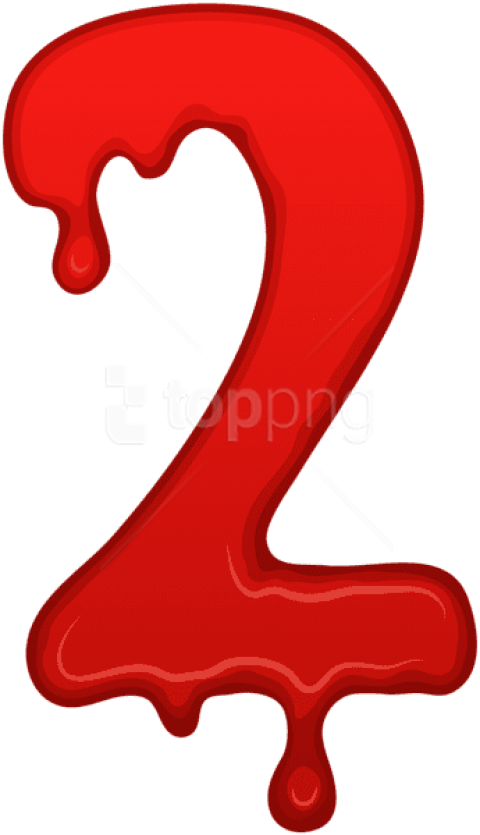Free Png Download Bloody Number Two Clipart Png Photo - Bloody Numbers Png (480x835)