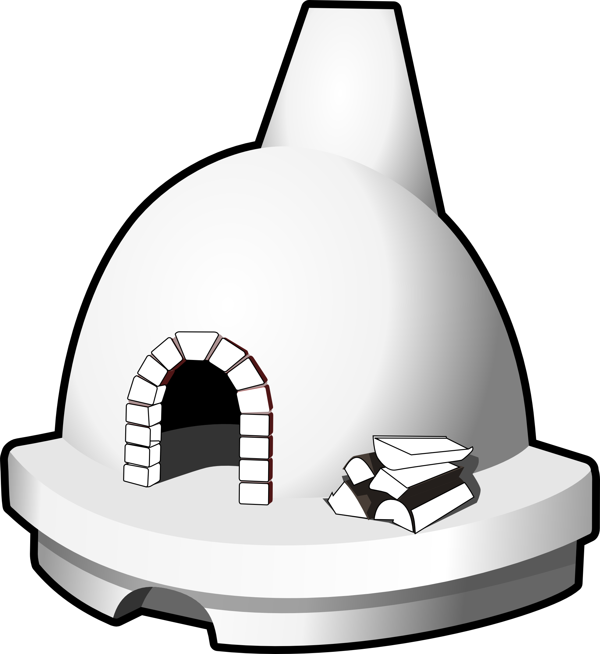 Oven Clipart Bake Oven - Horno De Leña Dibujo (1969x2144)