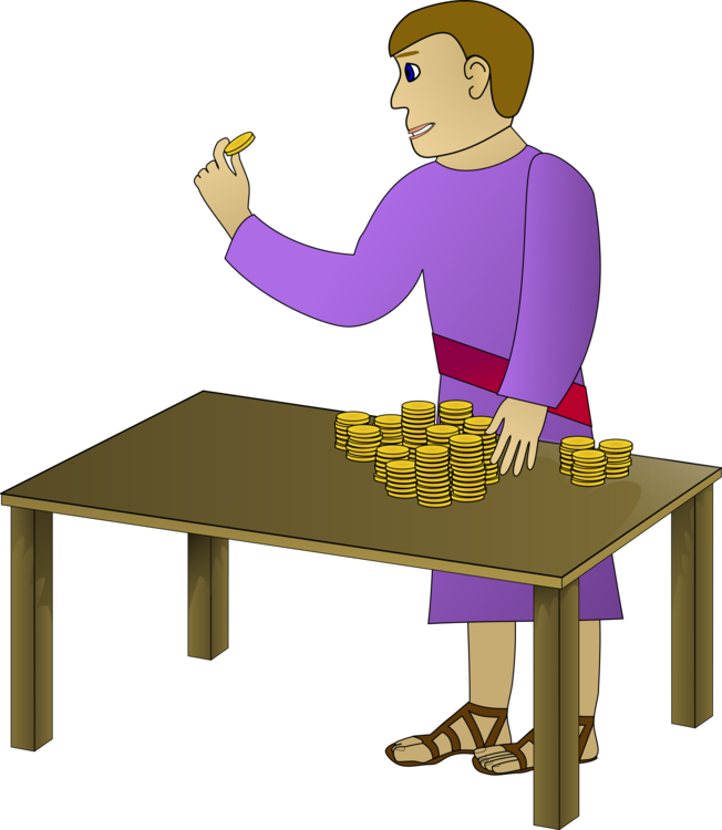 Download Line Art Computer Icons Blog - Man With Gold Coins (652x750)