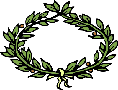 Laurel Crown /signs Symbol/assorted/crown Wreath/laurel - Laurel Roman Crown (400x308)