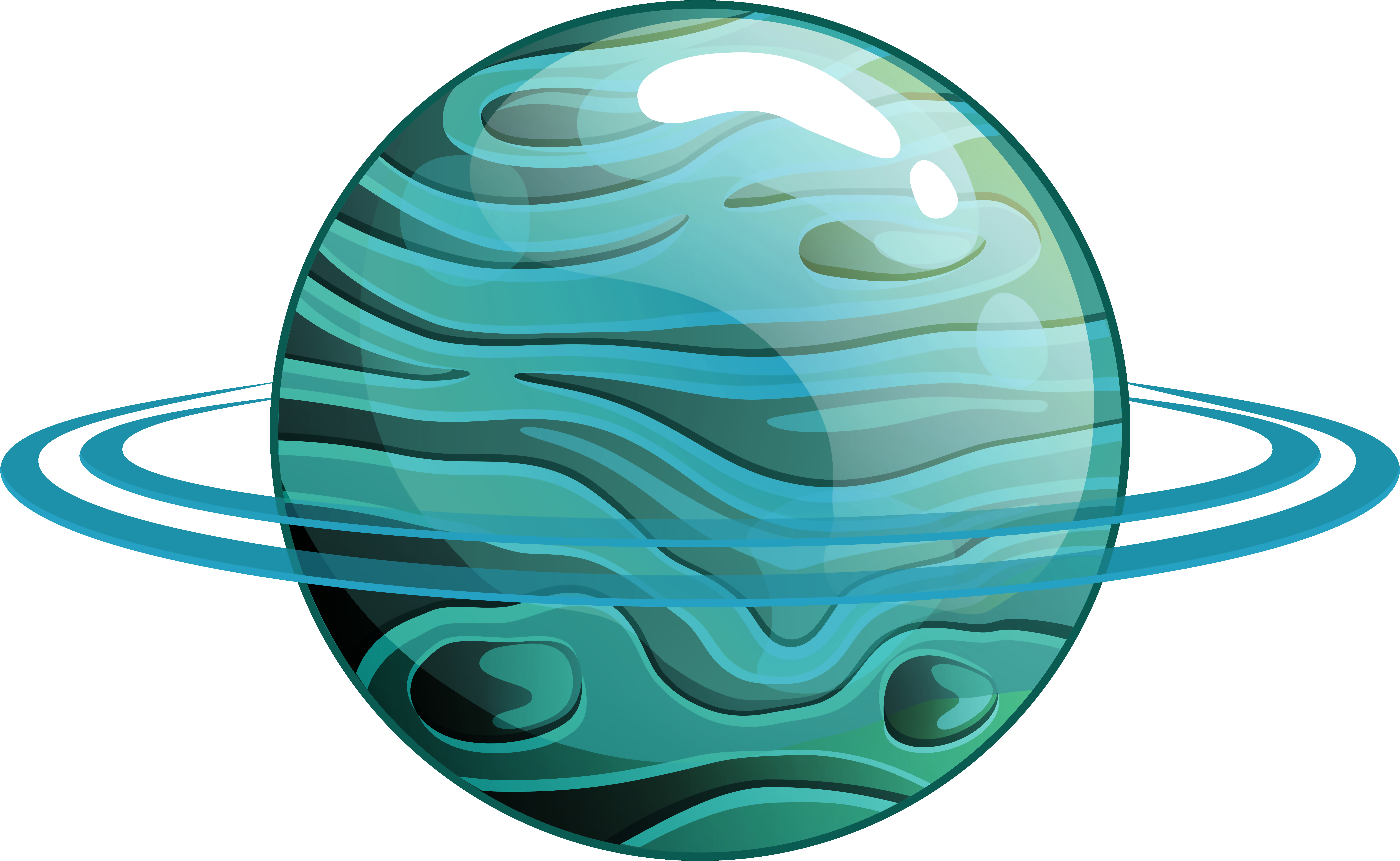 Uranus Png Clip Art - Transparent Background Uranus Clipart (8000x4933)
