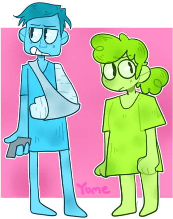 Please Please Read Awful Hospital - Cartoon (400x455)