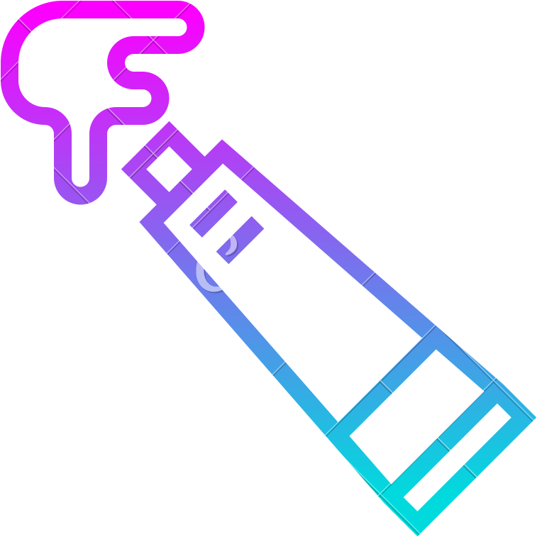 Watercolor Tube Stationery Icon - Syringe Clipart Black And White (800x800)