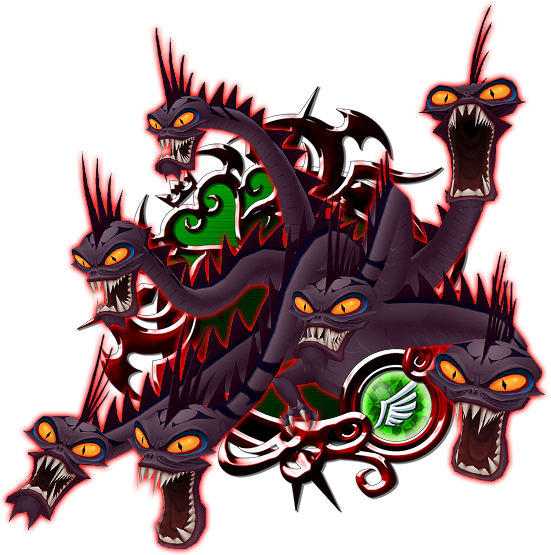 Image Hydra Png Wiki - Kingdom Hearts Hydra (551x555)