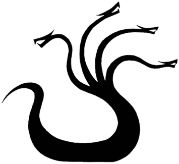 Hydra Constellation Symbol - Hydra Tribal (377x390)