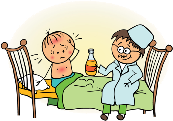 Personnages, Illustration, Individu, Personne, Gens - Medecin Soigne Un Enfant (600x445)