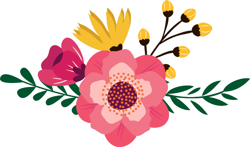 Flower Clipart Boho Chic - Sweary Notebooks (815x480)