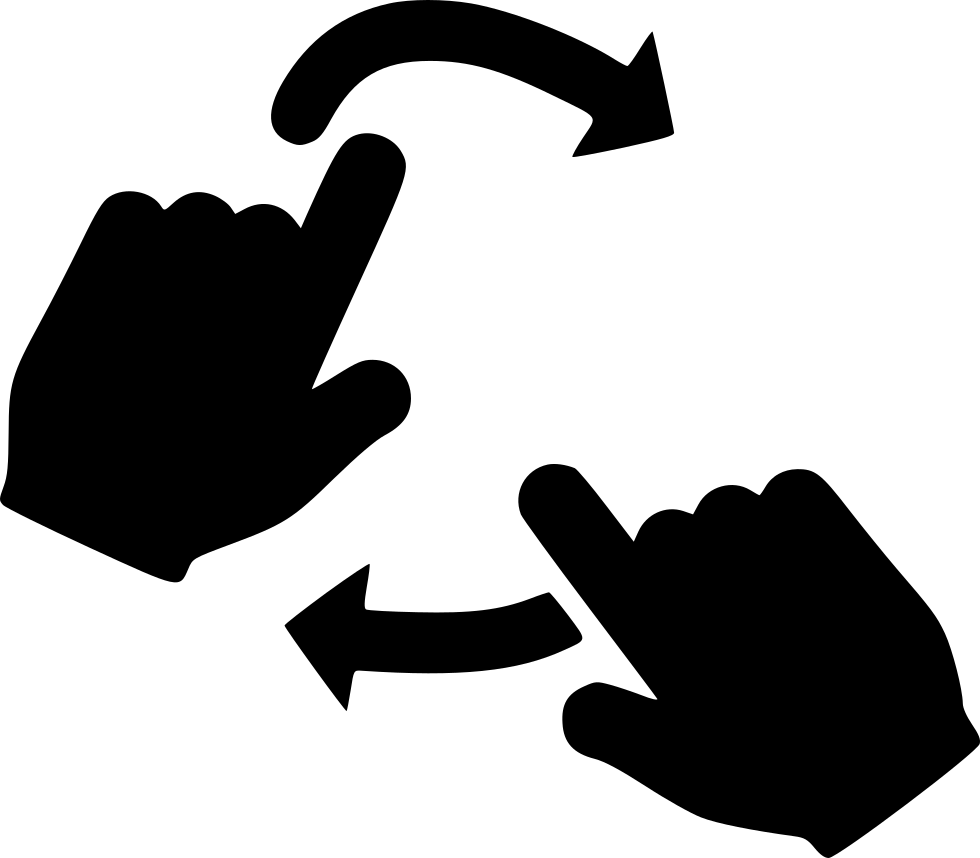 Graphic Royalty Free Rotate With Two Png Icon Free - Sign (980x858)