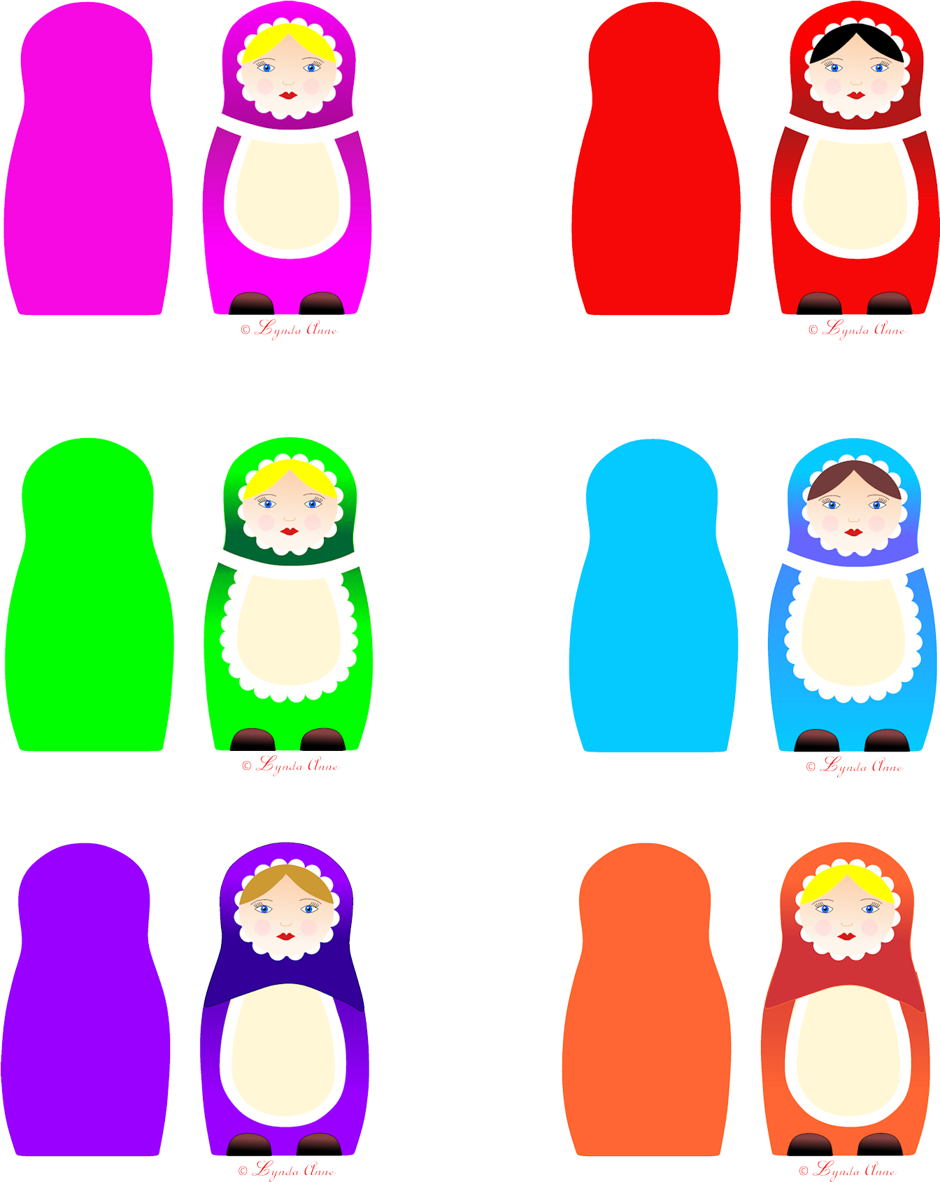Babushka Sister Fabric Panel - Babushka Sister Fabric Panel (1500x1868)