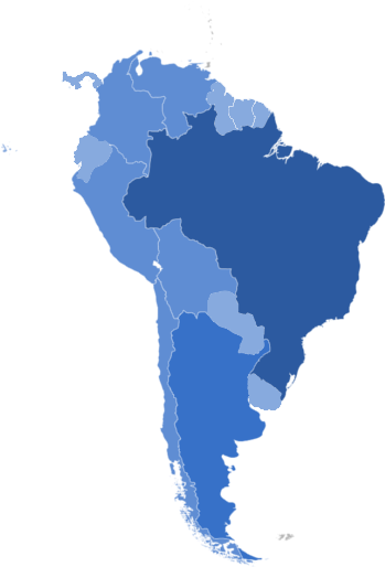 Clip Art Transparent Alumni World Map South Portal - South America Map Svg (640x522)