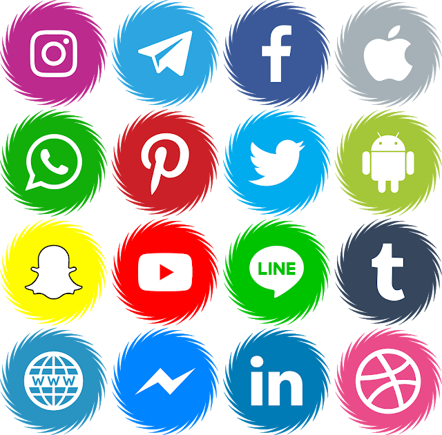 Download 16 Icons Social Media Vector Color Svg Eps - Transparent Social Share Button (640x630)