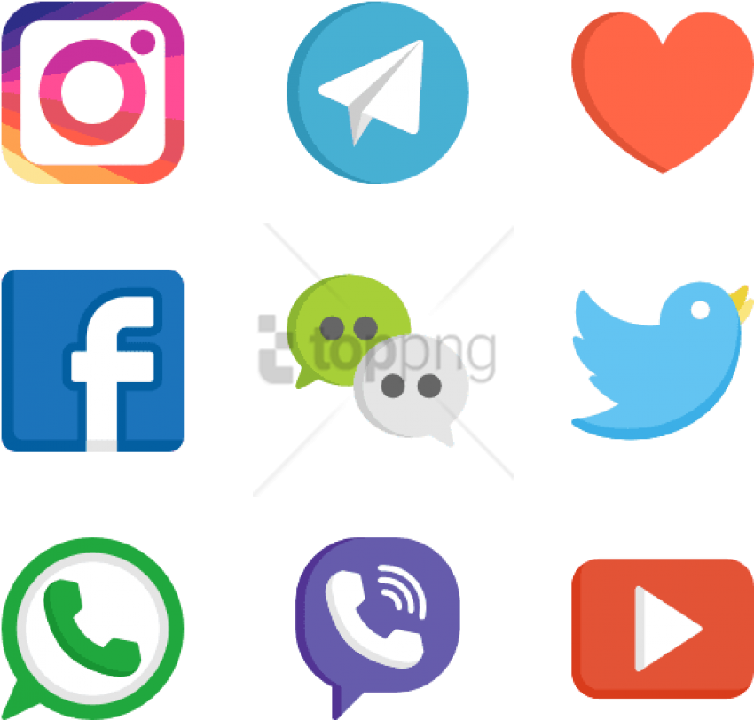 Free Png Social Media Logos Web Design 50 Free Icons - Free Png Social Media Logos Web Design 50 Free Icons (850x812)