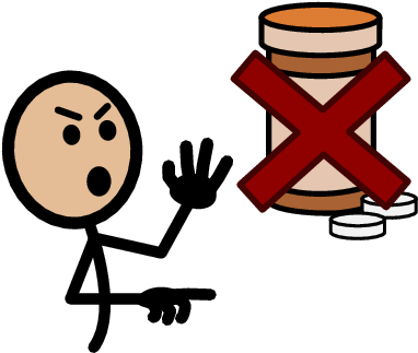 #boundariesmean Having Symbol Support To Say Life Or - Icon Of Wrong Medicine (394x336)