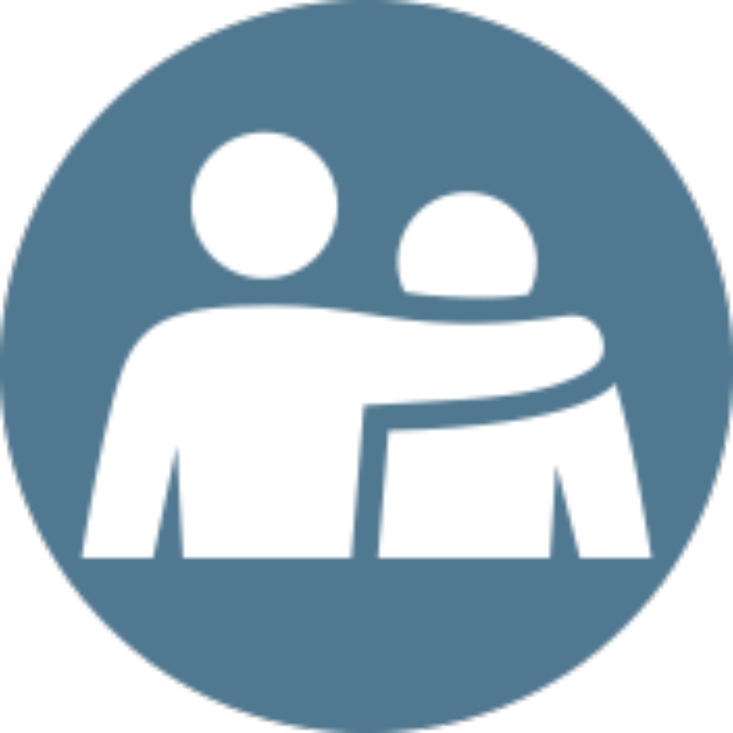 Support For Carers - Patient And Carer Icon (733x733)