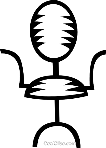 Office Chair Royalty Free Vector Clip Art Illustration - Office Chair Royalty Free Vector Clip Art Illustration (346x480)