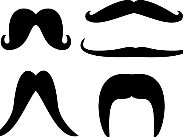 Mustache Clipart Skinny - Long Mustache Clipart (640x480)