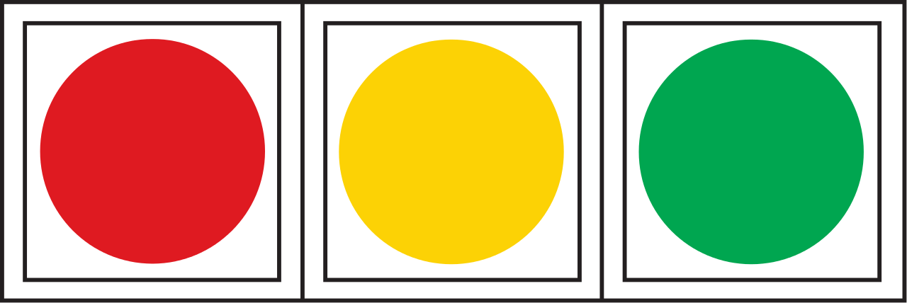 Korea Traffic Safety Sign - Horizontal Traffic Lights Clip Art (1280x428)