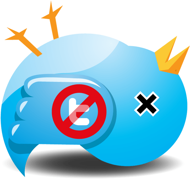 Dead Clipart Blue Bird - Dead Twitter Bird (665x665)