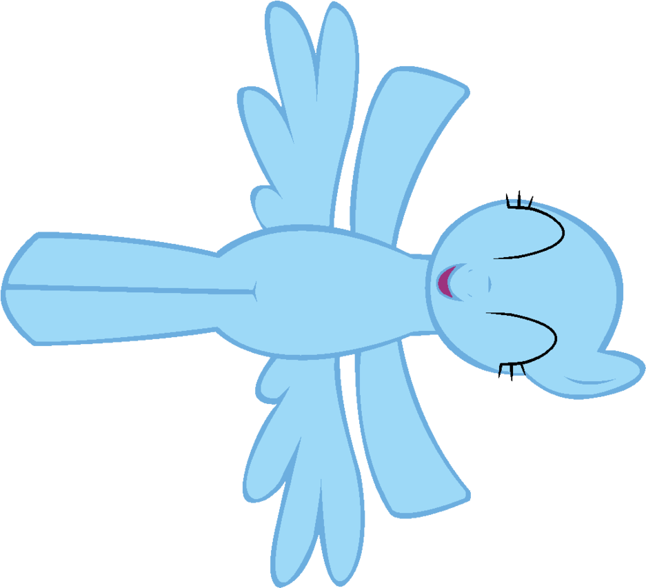 Spider Clipart Aqua - Flying Pegasus Mlp Body (937x853)