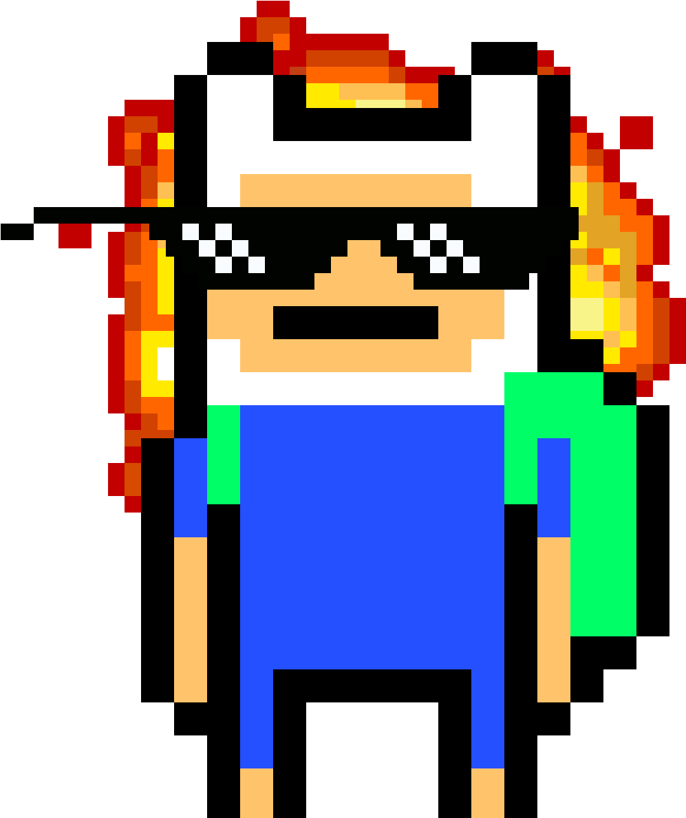 Download Pixilart Finn The - Finn Y Jake 8 Bits (997x1189)