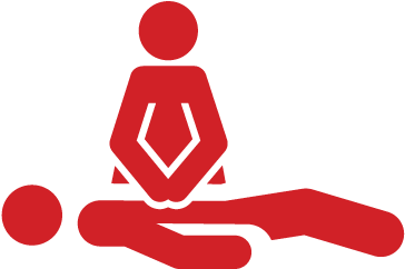 35 Members Of The Emergency Response Team Had Their - Silhouette Cpr Png (557x557)