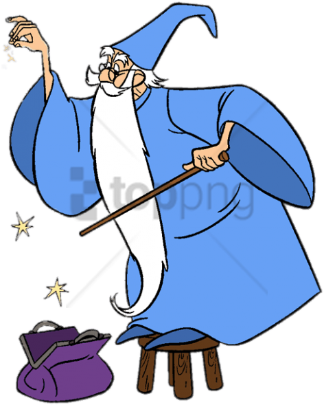 Free Png Download Merlin Adding Some Magic To His Bag - Sword In The Stone Png (480x601)