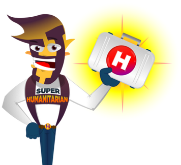 H Super Humanitarian - Cartoon (400x400)