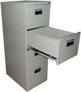 Clipart Royalty Free Download Four Draw Office Cabinet - Filing Cabinet Png (400x362)
