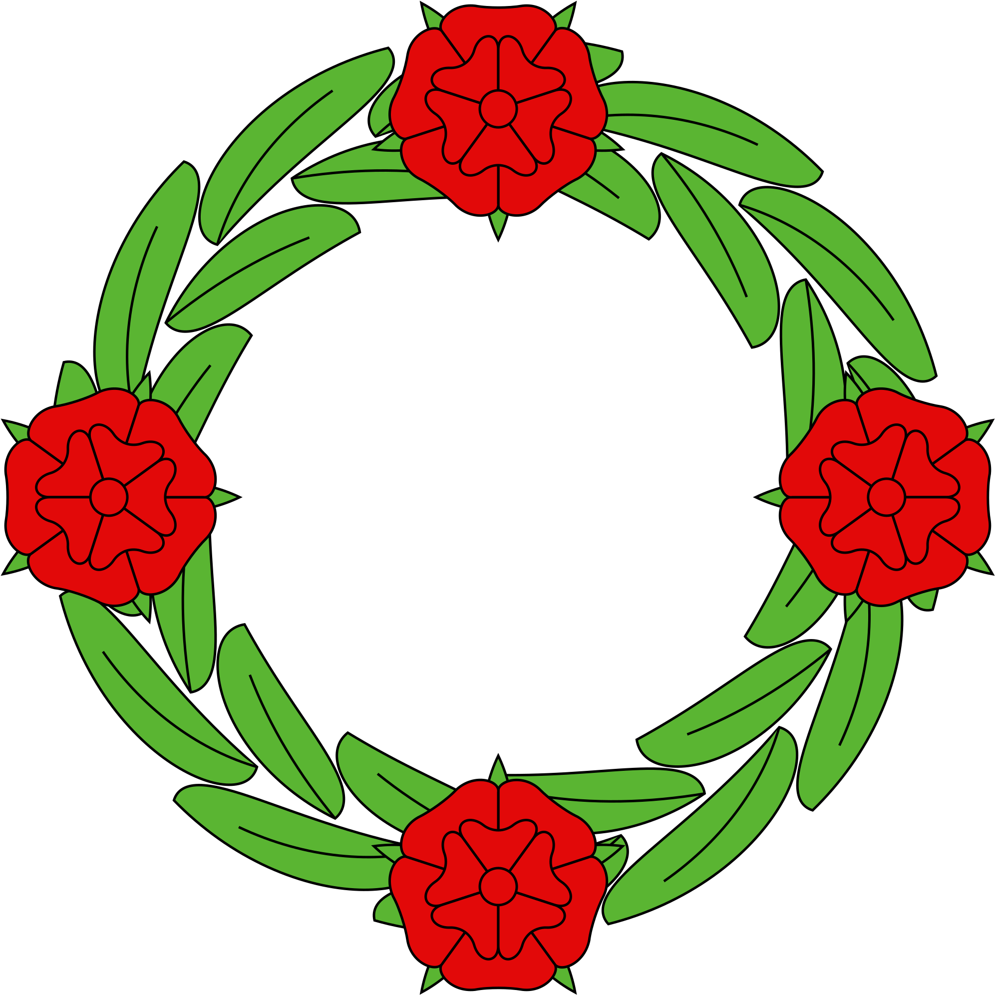 Wreath Clipart Strawberry - Wreath Clipart Strawberry (2000x2000)