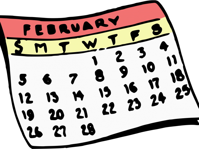 Calendar Clipart February - Calendar Clipart February (640x480)
