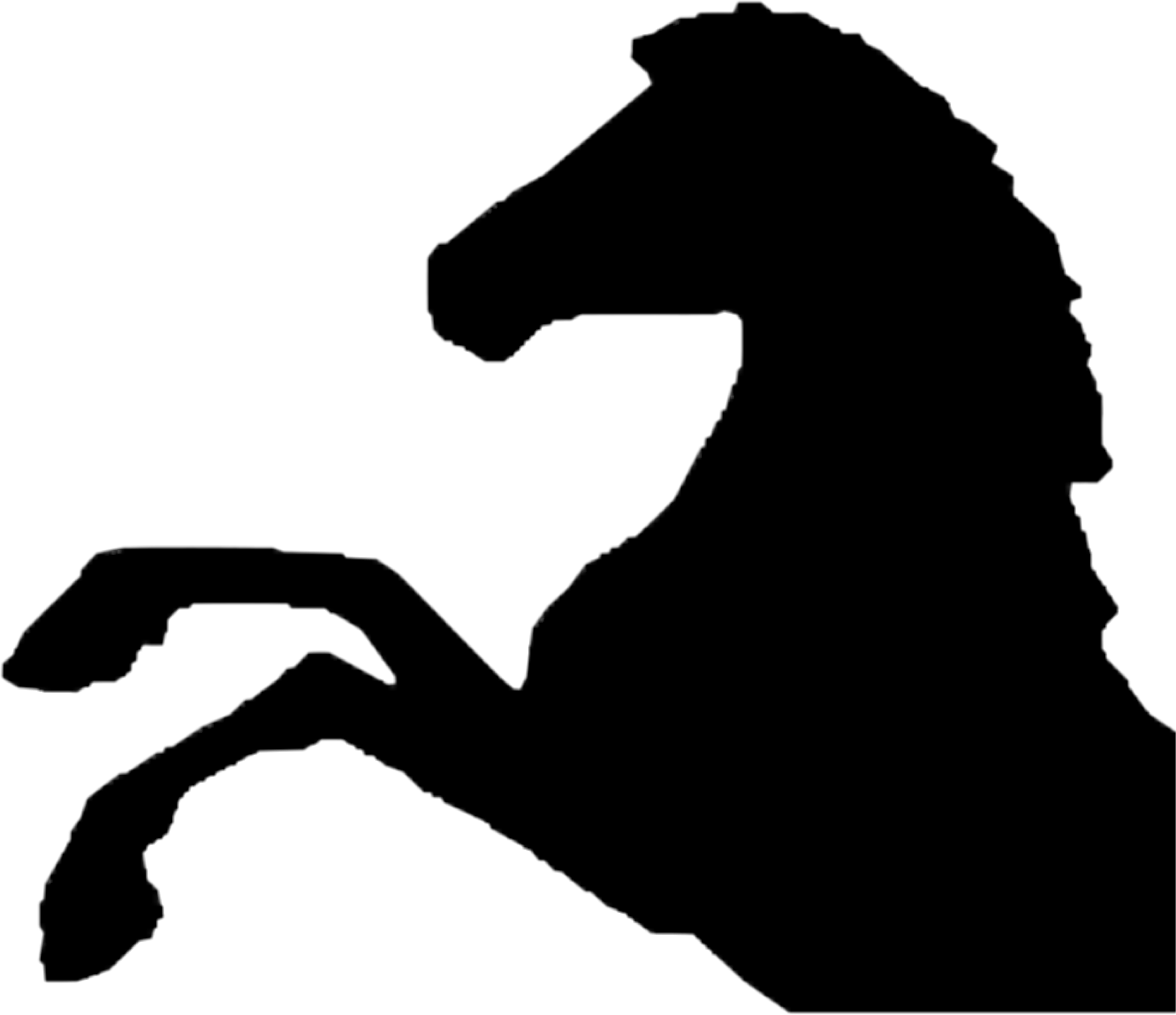 Horse Face Clip Art - Horse Head Silhouette (2888x2492)