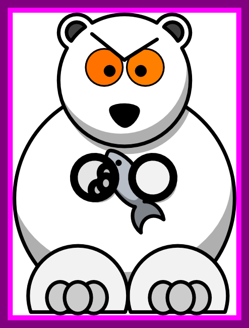Marvelous Png Transparent Clip Art Pict Of Ⓒ - Cute Polar Bear Drawings (494x650)