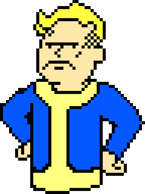 Mad Clipart Mad Boy - Fallout Boy Pixel Art (480x640)
