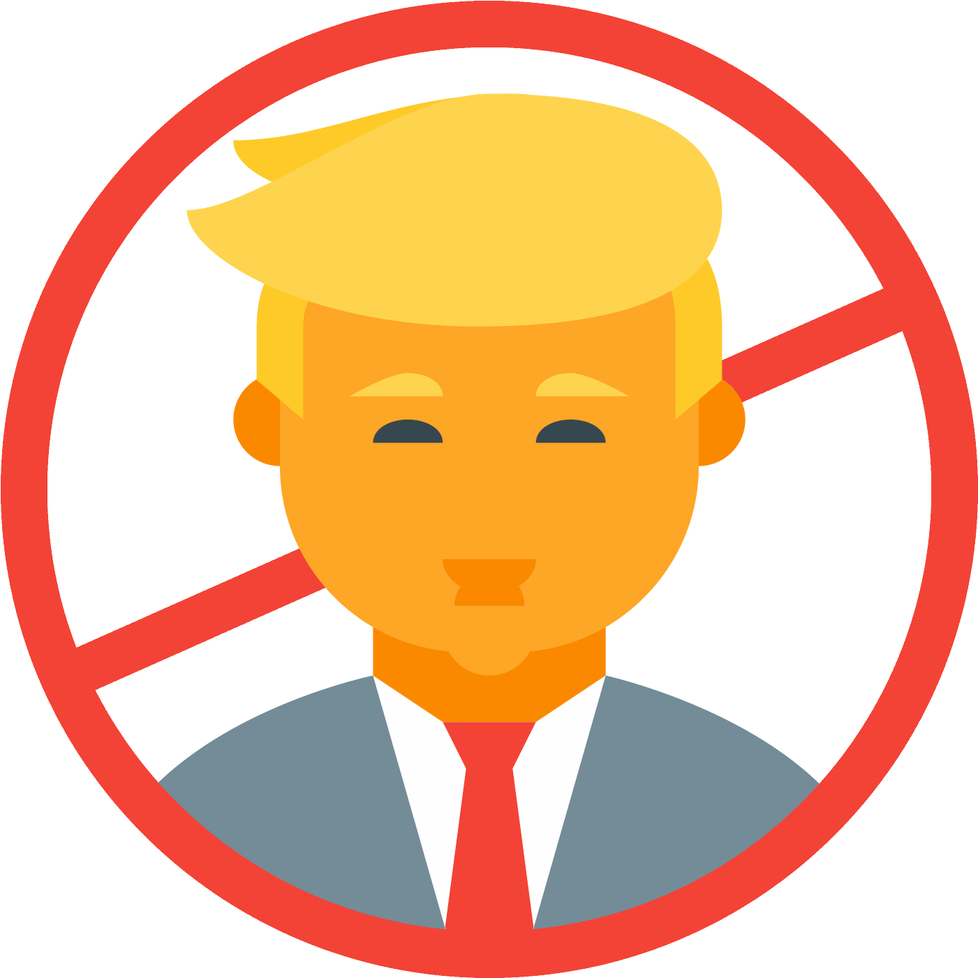 Anti Trump Icon Free Download Png And - Trump Icon (1600x1600)