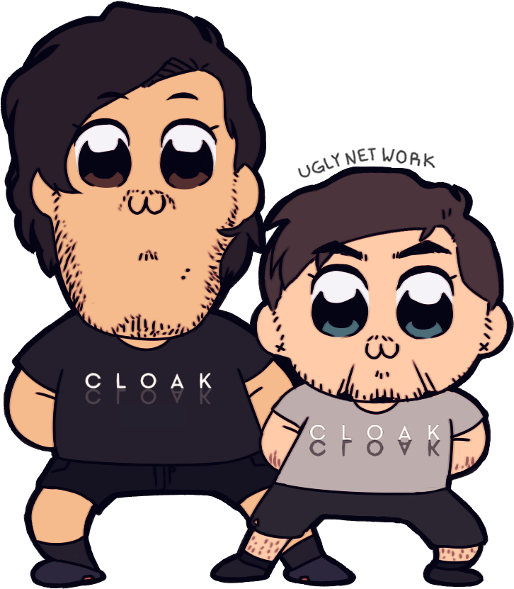 “ Uglynetwork - Jacksepticeye And Markiplier Cloak Brand (900x900)
