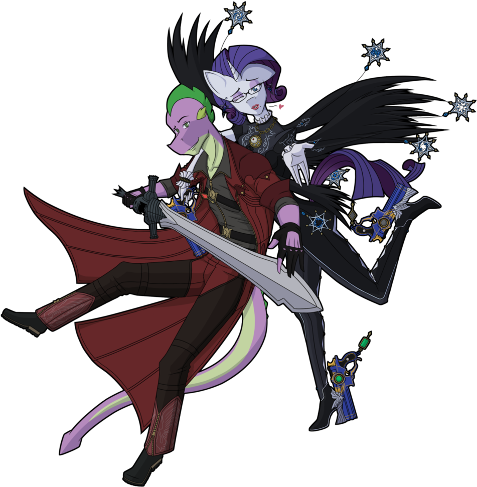 Vector Free Library Bayonetta Transparent Devil May - Bayonetta And Dante Devil May Cry (1024x1024)