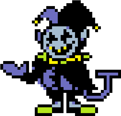 Image - Jevil Deltarune Pixel Art (460x460)