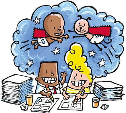 Super Diaper Baby - Super Diaper Baby Characters (440x440)